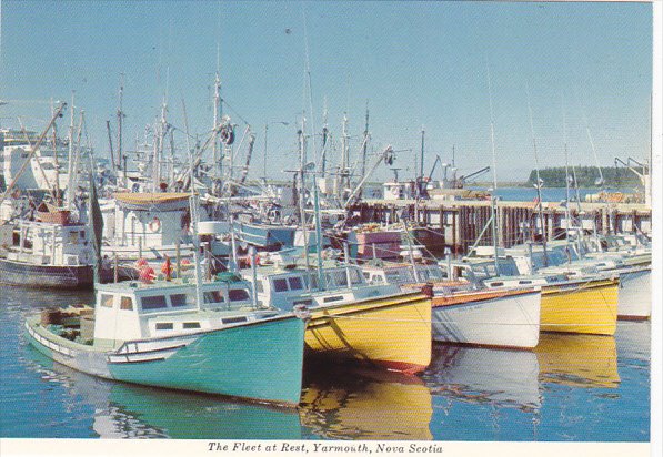 Canada Fishing Fleet At Rest Yarmouth Nova Scotia