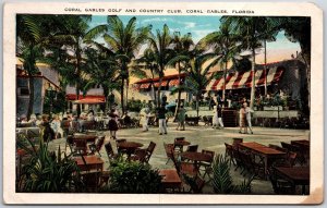 1931 Coral Gables Golf And Country Club Florida Spanish Dance Posted Postcard