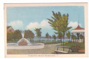 The Bore Park, Moncton, New Brunswick, Vintage PECO Postcard