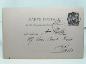 Antique Vintage French Postcard Posted April 1879 France