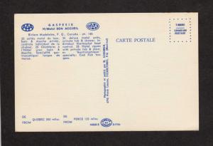 QC Hotel Motel Bon Accueil Gaspesie Quebec Carte Postale Riviere MADELEINE