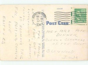 Linen RIVER SCENE Burlington Iowa IA AE6343