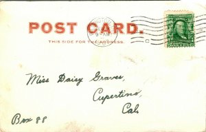 Vtg Postcard 1907 No. 24 School Wilmington Delaware Undiv George Wolf Pub