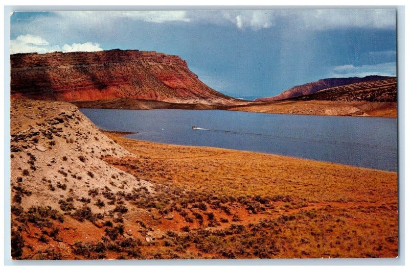 c1960's Flaming Gorge National Recreation Area NE Utah & SW Wyoming WY Postcard 