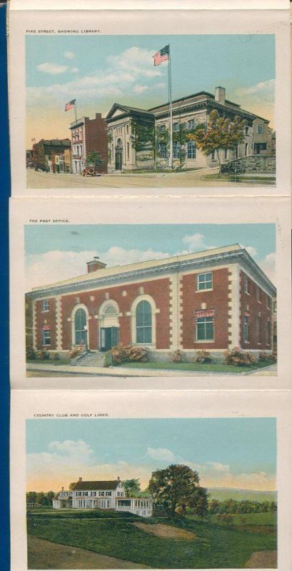 Port Jervis tri states City New York ny Postcard Folder foldout