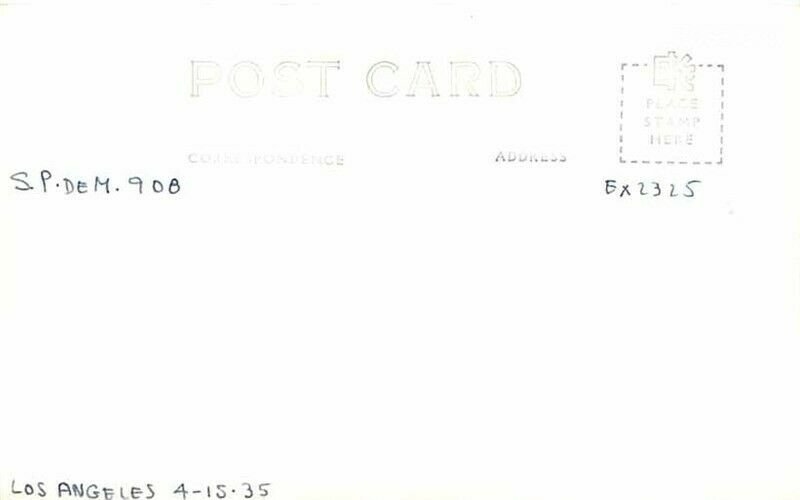 Railroad, Southern Pacific, Engine 908, RPPC