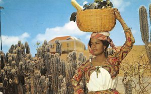 Native Fruit Girl Curacao, Netherlands Antilles Postal used unknown 