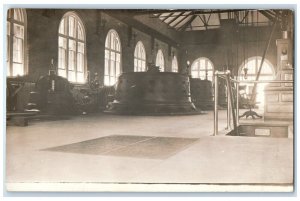 c1910's View Of Power Plant Interior Factory RPPC Photo Posted Antique Postcard