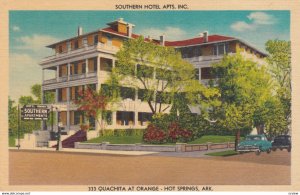 HOT SPRINGS , New York , 1930-40s ; Southern Hotel Apts. Inc