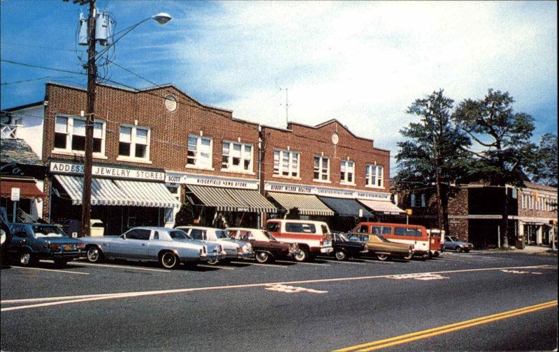 Ridgefield Connecticut CT Classic 1960s Cars Vans Street Scene Vintage PC