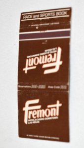 Fremont Hotel and Casino Downtown Las Vegas Nevada 30 Strike Matchbook Cover