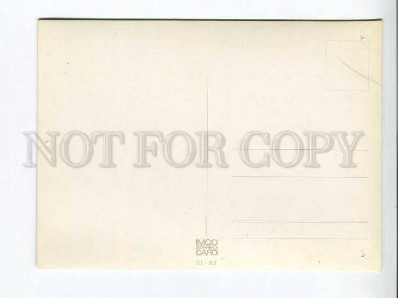 263471 Rhinoceros OLD 3-D Lenticular postcard