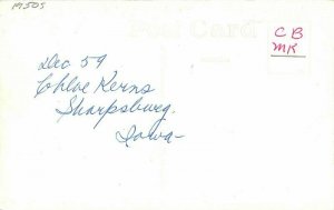 Cook 1950s Holy Cross Church Rectory Mendota Illinois RPPC Photo Postcard 4332