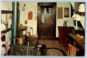 1960 Springfield Illinois Postcard Kitchen Abraham Lincoln's Home Interior View