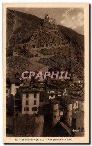 Entrevaux - Generale view and the Fort - Old Postcard