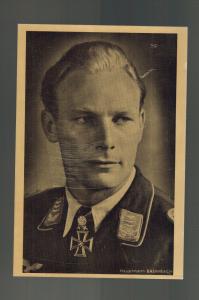 Mint WW 2 Germany Werner baumbach Luftwaffe Bomber Pilot RPPC Hoffman Postcard