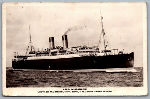 Postcard RPPC c1915 RMS Missanabie DLO Cancels Toronto & Montreal Dead Letter