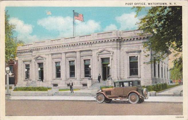 New York Watertown Post Office Curteich