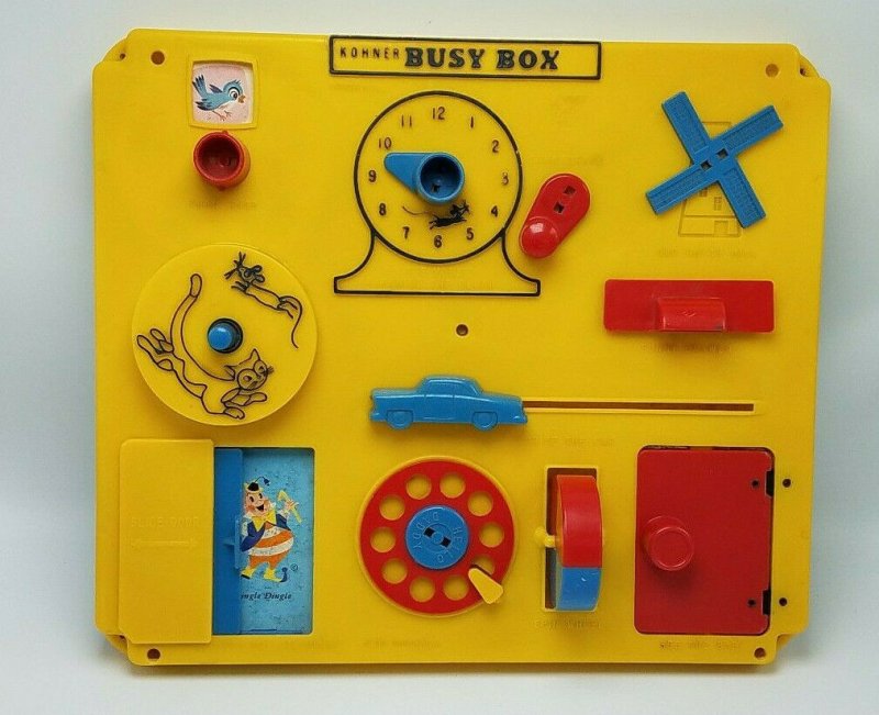 Vintage Kohner Busy Box Crib Playpen Wall Toy No.505 Kohner Bros.