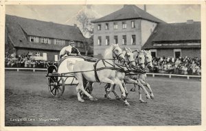 Lot321 landgestut celle siegeswagen chariot with horses germany