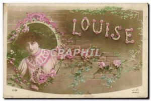 Old Postcard Fancy Louise Surname