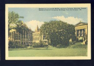 Montreal, Quebec, Canada Postcard, McGill University Buildings