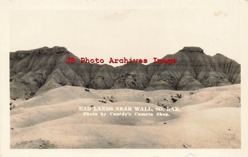 SD, Wall, South Dakota, RPPC, Badlands National Park, Canedy's Camera Photo