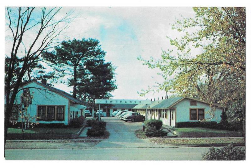 Ames Tourist Court Iowa Vintage Motel Motor Inn Postcard 