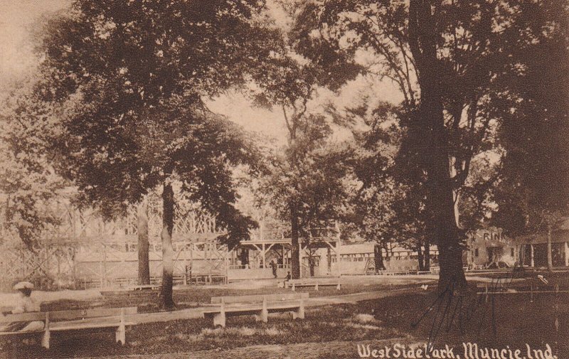 MUNCIE Indiana PU-1909 West Side Park