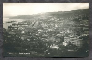 dc408 - TRIESTE Italy 1910s Panorama. Real Photo Postcard