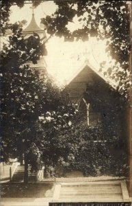 Hyattsville MD St. Jerome Church c1910 Real Photo Postcard