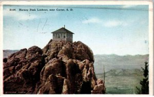 Custer, South Dakota - The Harney Point Lookout - in 1930