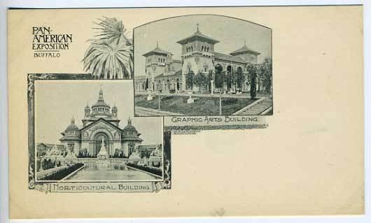 Pan-American Expo Graphic Arts Building Postcard