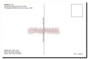 Postcard Modern GENEVA 716