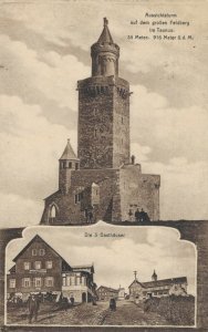 Germany Aussichtsturm auf den Grossen Feldberg im Taunus Vintage Postcard 03.32