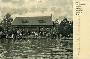 NY, Rochester, New York, Seneca Park, Swimming Pool, Pavilion, Souvenir No. 3808