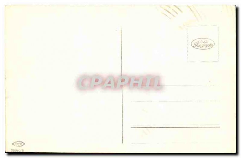 Postcard Old trees in the snow