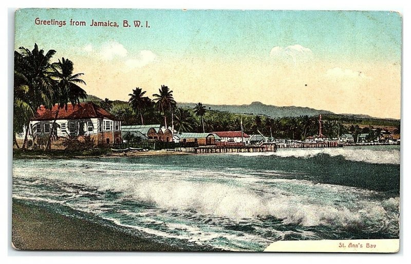 Greetings from Jamaica, St. Ann's Bay Postcard *7C19