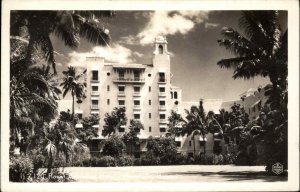 Honolulu Hawaii HI Royal Hawaiian Hotel Real Photo Vintage Postcard