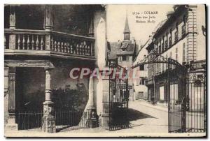 Postcard Old Street Colmar Judaica Jewish Jew Molly House