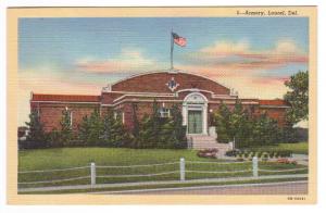 Armory Laurel Delaware linen postcard