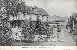Recreation Farm - Fosterdale, New York NY Postcard
