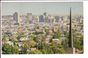 Downtown, Calgary, Alberta, Photo Michael Burn, Slogan Cancel 1970