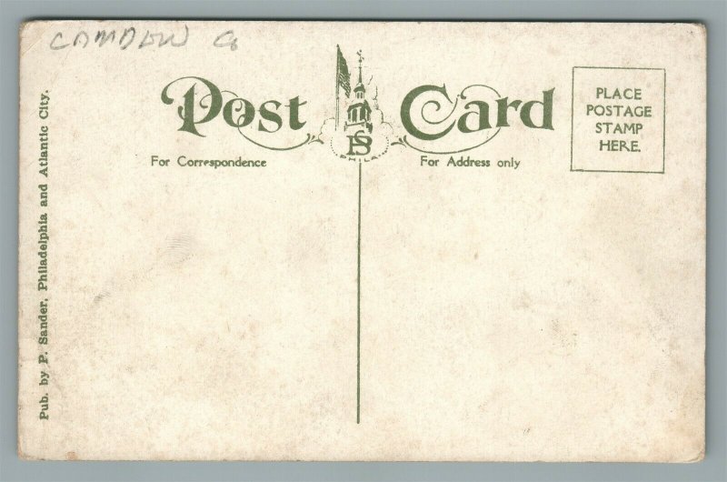 CAMDEN NJ ELK'S HOME & YMCA ANTIQUE POSTCARD