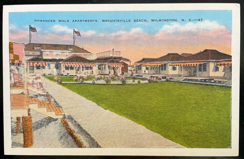 Vintage Postcard 1915-1930 Pomander Walk Apartments, Wilmington, North Carolina