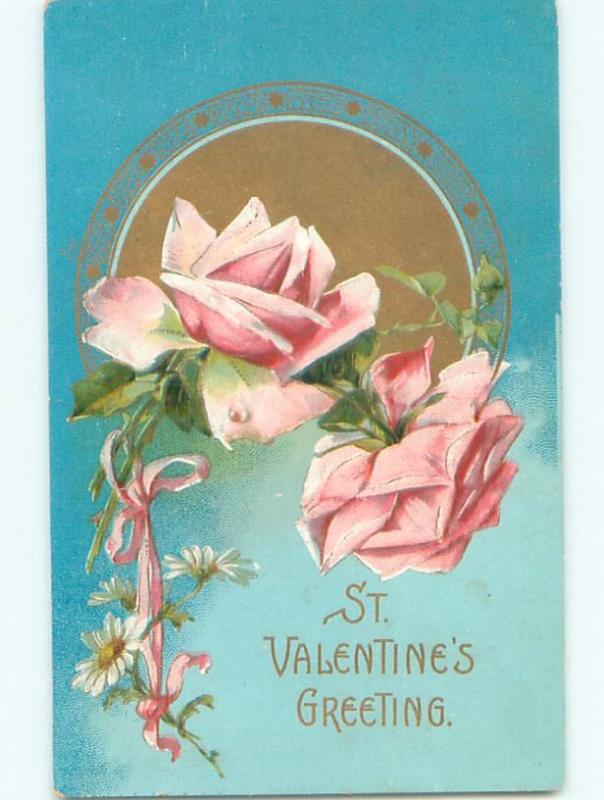 Divided-Back VALENTINE DAY SCENE Great Postcard W8003