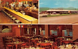 Pinto Maryland Barton's Restaurant Multi-View Chrome Vintage Postcard U6169