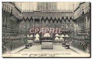 Old Postcard Auch Cathedrale St. Mary Interior Choir