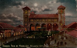 New Jersey Atlantic City The Garden Pier At Night 1914