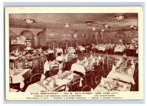 Vintage Wivel restaurant New York City Postcard P148